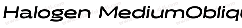 Halogen MediumOblique字体转换